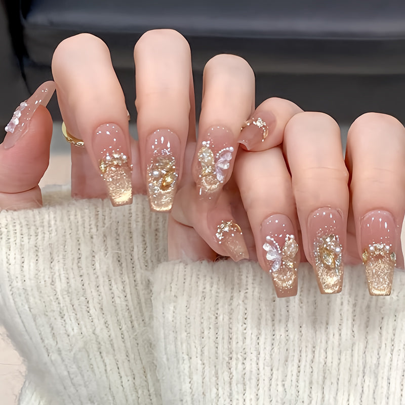 Champagne Luxury Nail Stickers